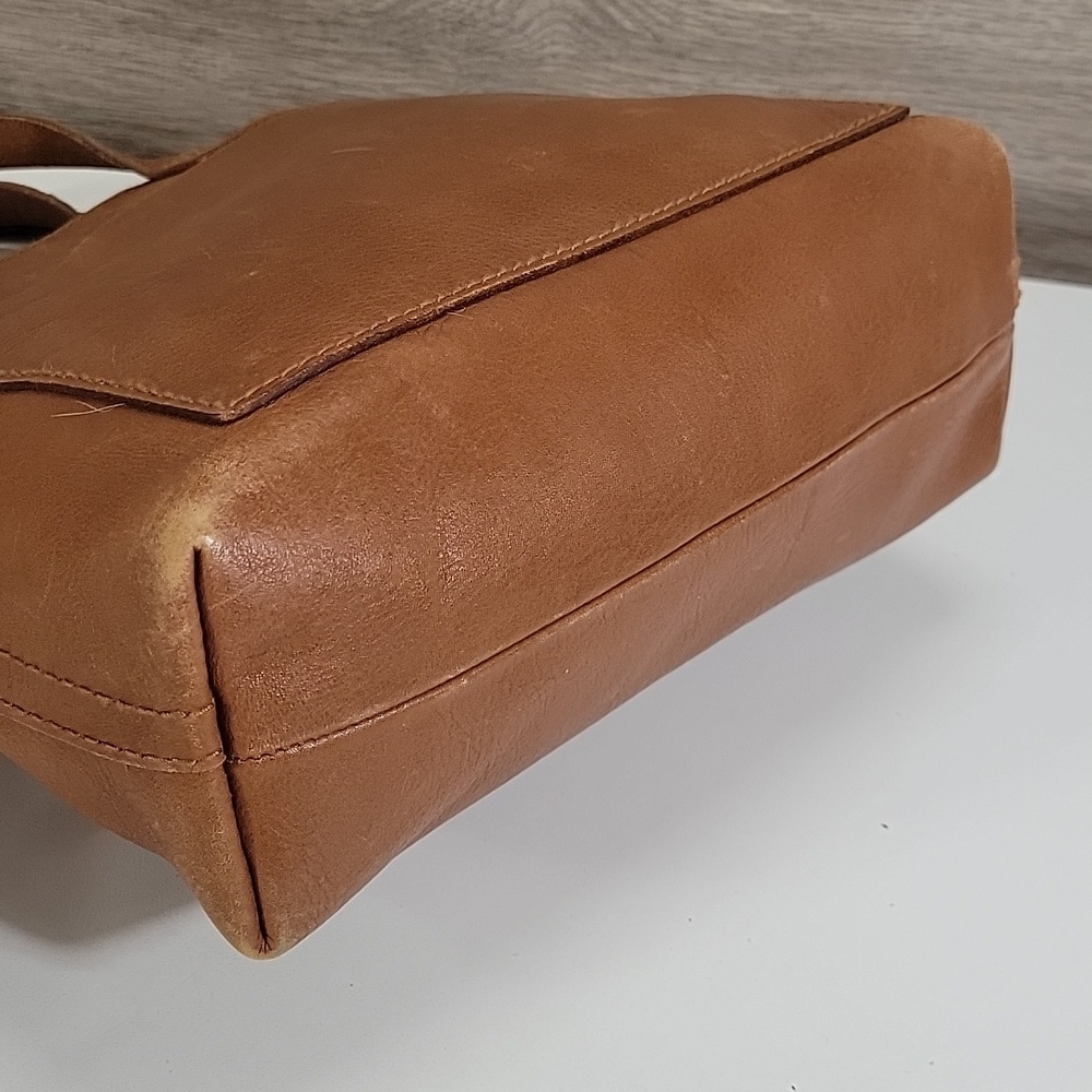 Madewell Transport Cognac Leather Tote Bag - Picture 7 of 13